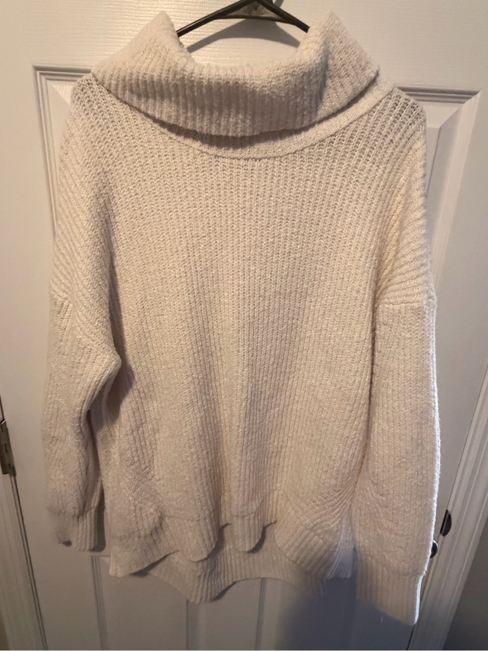 Old Navy Cream Oversized Cowl Neck Sweater